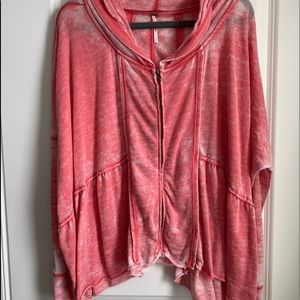 Free people hooded zip up size small